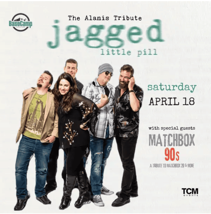 Live Jagged Little Pill tribute band performing at BaseCamp Pub in Lisle, IL.