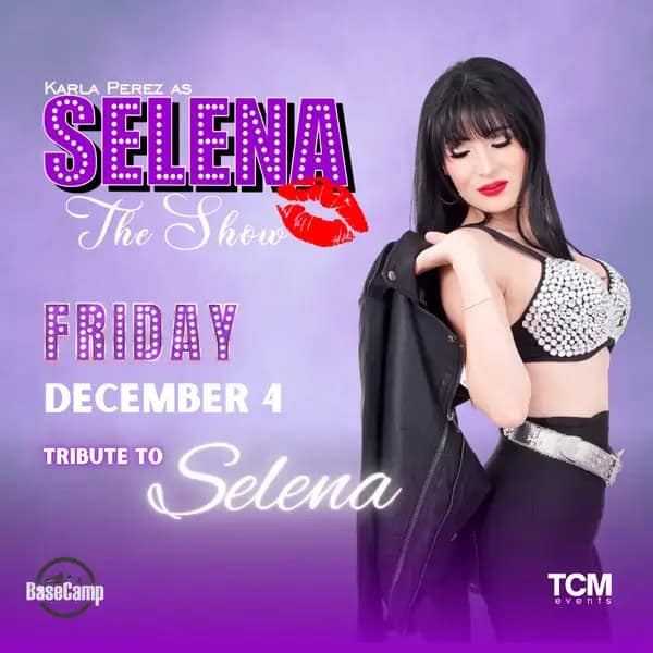 Selena tribute show poster with artist Karla Perez in Lisle, IL.